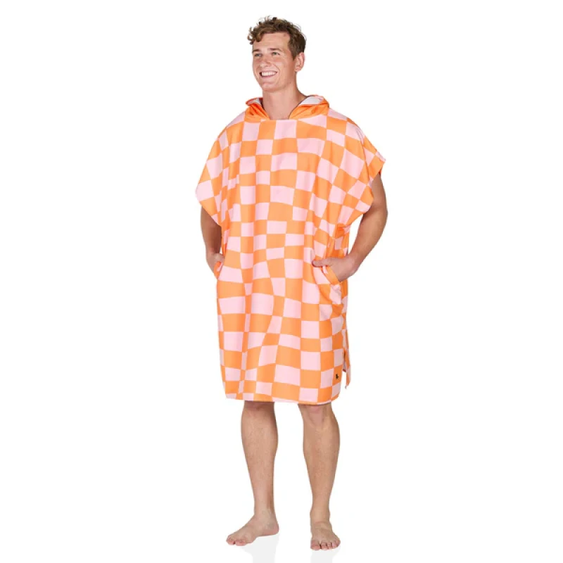 Dospelácke pončo Dock and Bay Quickdry Hooded Poncho - Groovy Check 6