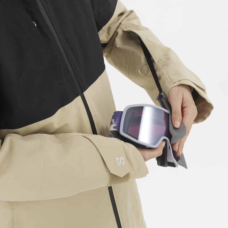 Bunda SALOMON BASHLEY PUFF JKT W Deep Black / White Pepper 2