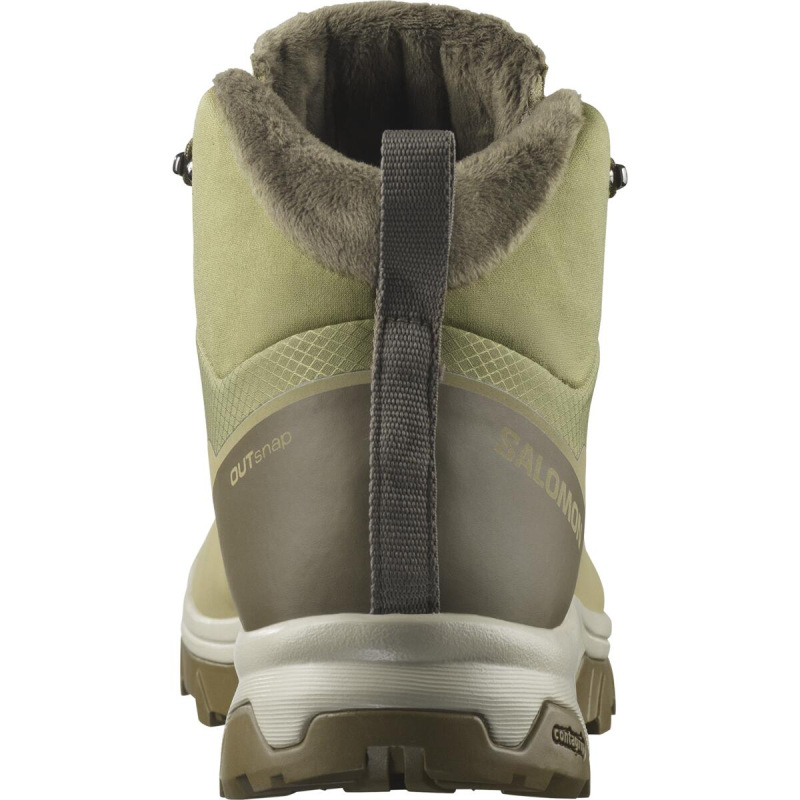 Pánska zimná obuv Salomon OUTsnap CSWP Aloe / Stone Gray / Coyote 2