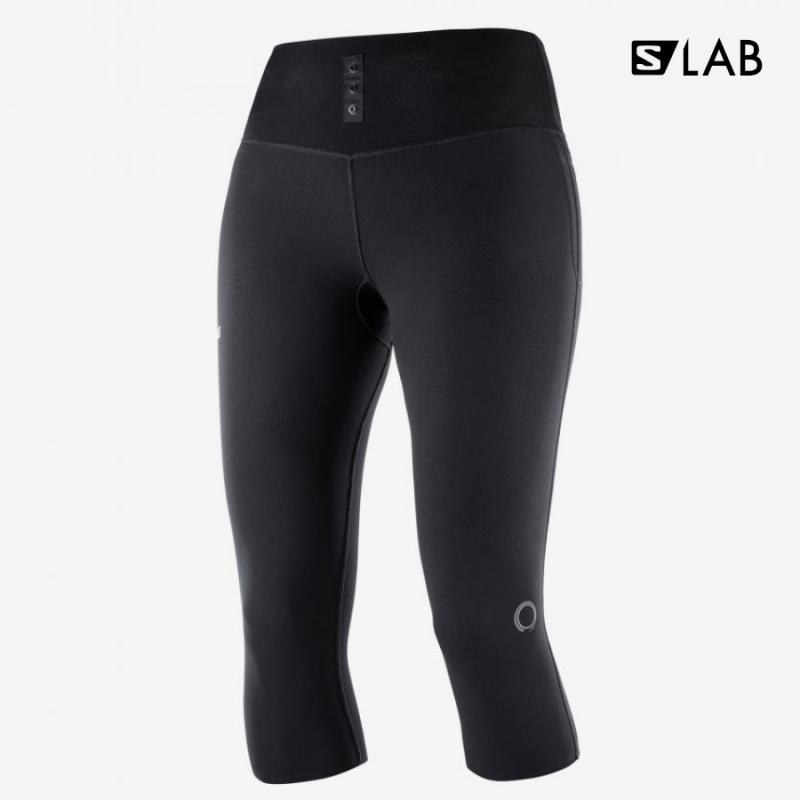 Dámske bežecké nohavice S/LAB NSO MID TIGHT W Black