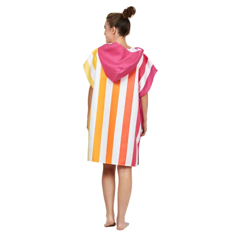 Dospelácke pončo Dock and Bay Quickdry Hooded Poncho - Peach Sunrise