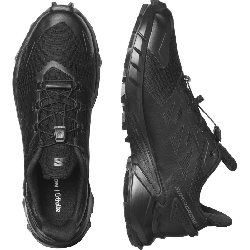 Pánska bežecká obuv Salomon SUPERCROSS 4 GTX Black / Black 5