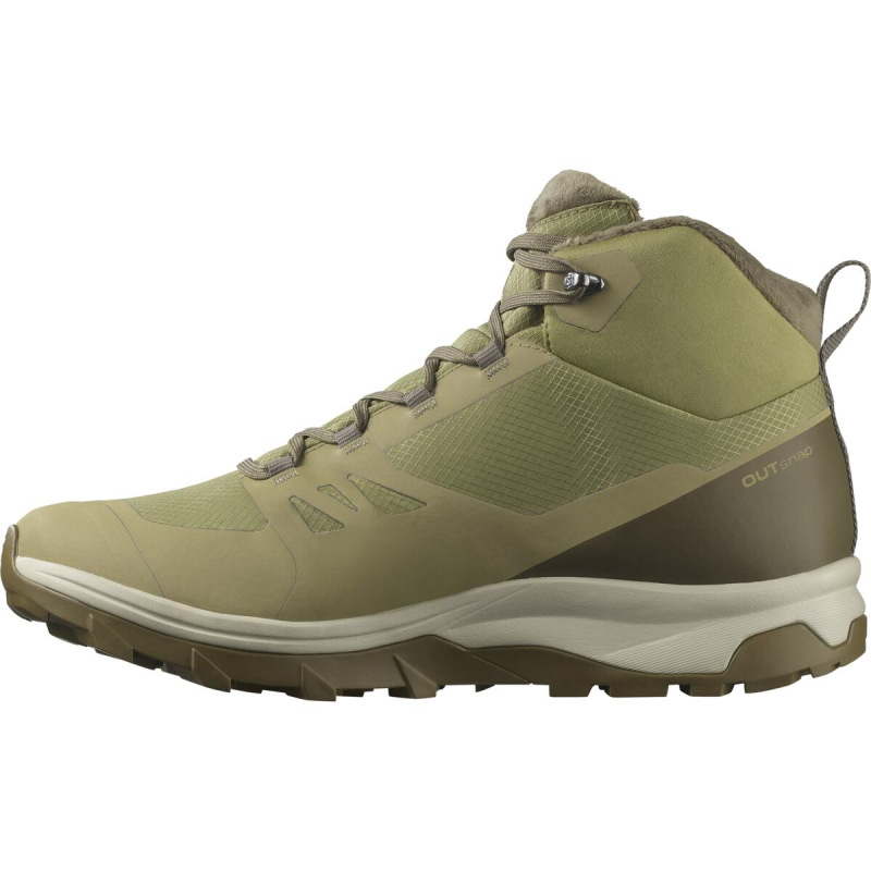 Pánska zimná obuv Salomon OUTsnap CSWP Aloe / Stone Gray / Coyote 4