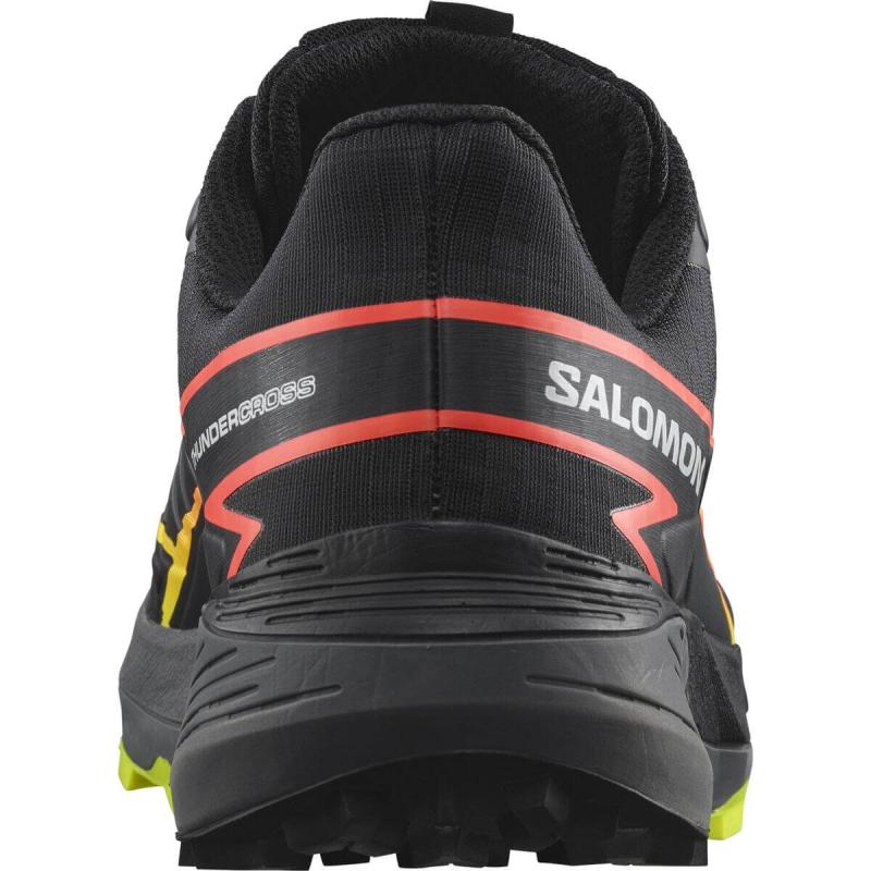 Pánska trailová obuv Salomon THUNDERCROSS Black / Quiet Shade / Neon Flame