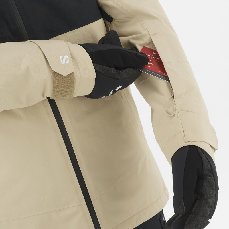 Bunda SALOMON BASHLEY PUFF JKT W Deep Black / White Pepper 4