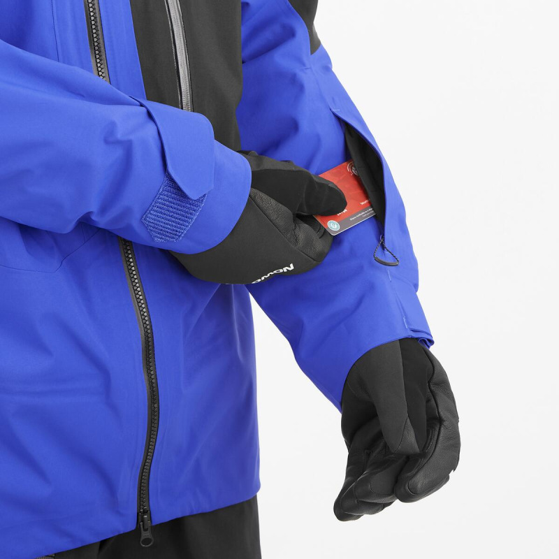 Pánska bunda SALOMON MOON PATROL GTX JKT M DEEP BLACK/Sur 6