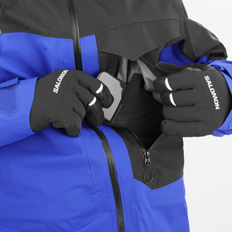 Pánska bunda SALOMON MOON PATROL GTX JKT M DEEP BLACK/Sur 7