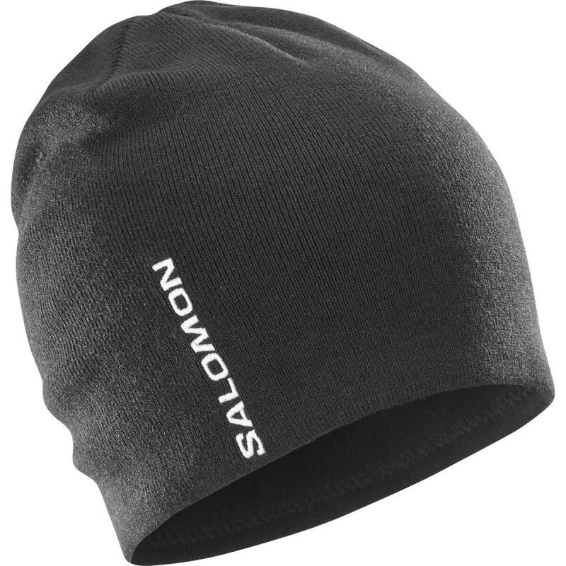 Zimná čiapka SALOMON GRAPHIC BEANIE DEEP BLACK