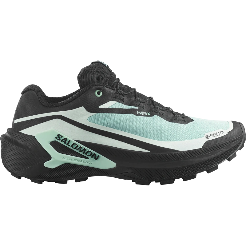 Nepremokavá dámska bežecká obuv Salomon GENESIS 2 GTX W Lichen / Black