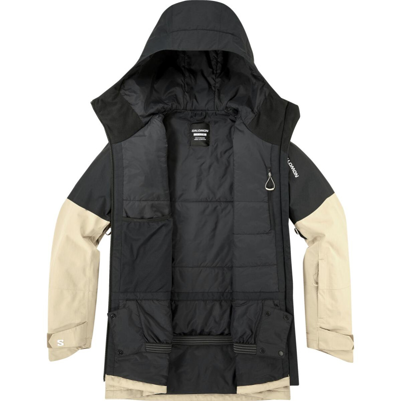 Bunda SALOMON BASHLEY PUFF JKT W Deep Black / White Pepper 3