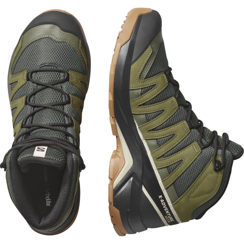 Pánska outdoorová obuv Salomon X-ADVENTURE RECON MID GTX Peat/mart 4