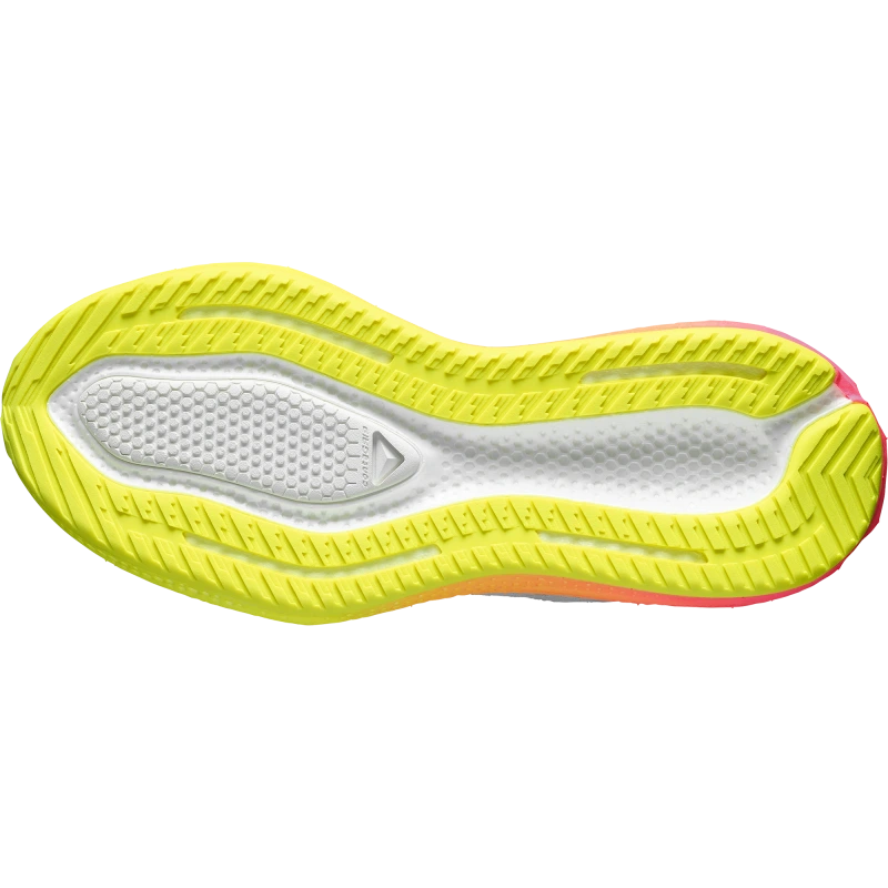 Pánska cestná bežecká obuv Salomon AERO GLIDE 4 GRADIENT Gray Violet / Safety Yellow 3