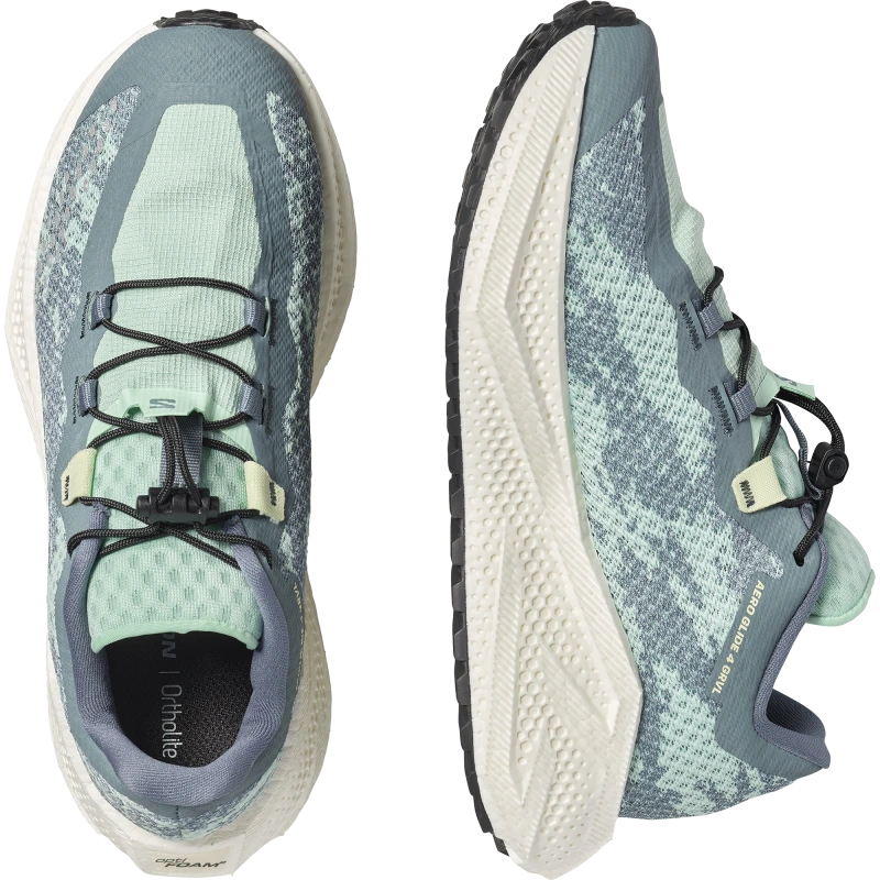 Dámska univerzálna bežecká obuv Salomon AERO GLIDE 4 GRVL W tormy Weather / Lichen 5