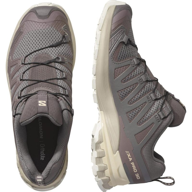 Dámska trailová obuv Salomon XA PRO 3D V9 W Plum Kitten/Oxford Tan 5
