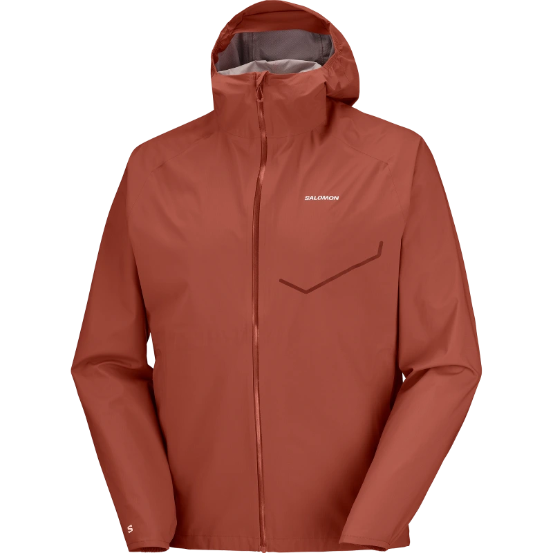 Bežecká bunda Salomon BONATTI WATERPROOF JKT M BURNT UMBER