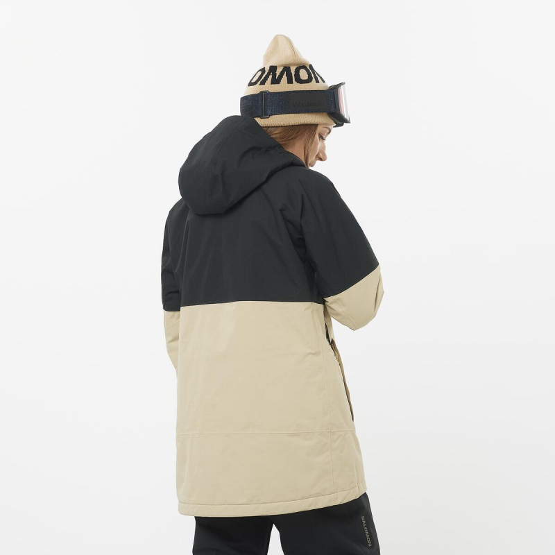 Bunda SALOMON BASHLEY PUFF JKT W Deep Black / White Pepper 1