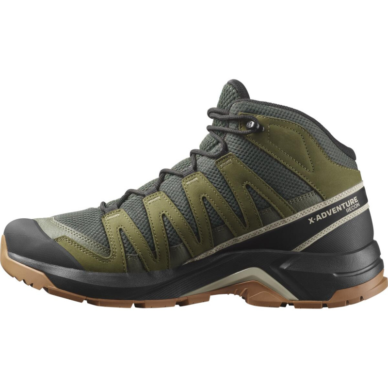 Pánska outdoorová obuv Salomon X-ADVENTURE RECON MID GTX Peat/mart 1