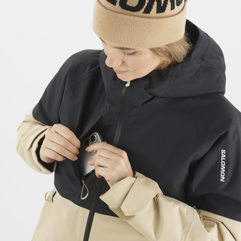 Bunda SALOMON BASHLEY PUFF JKT W Deep Black / White Pepper 8