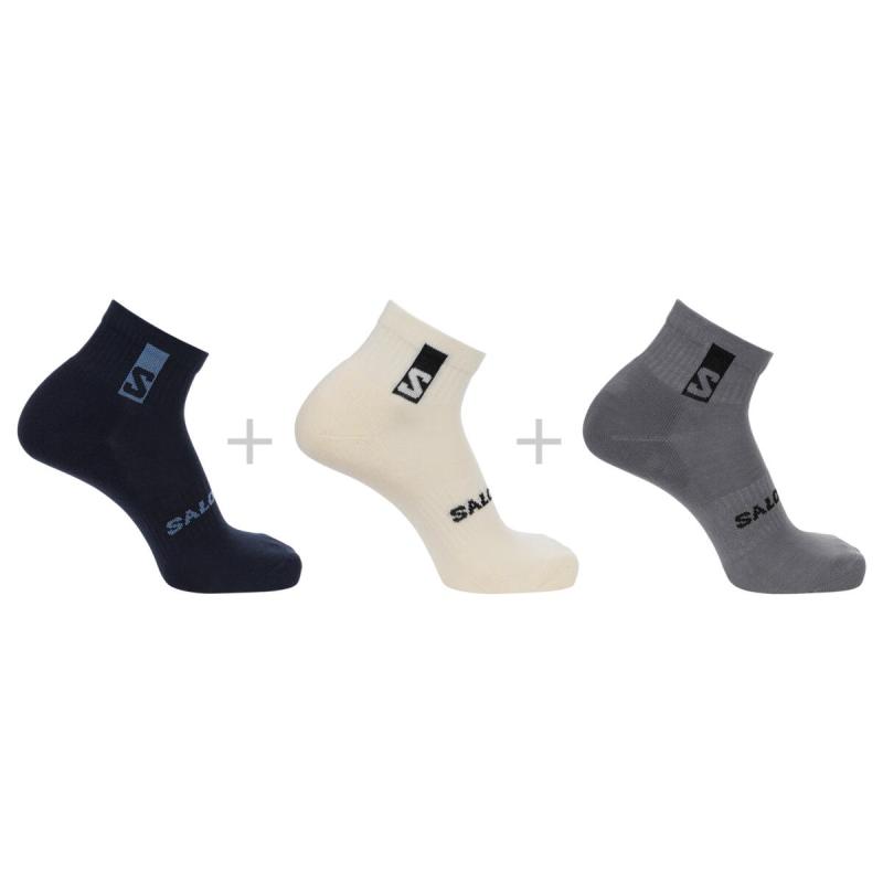 Ponožky EVERYDAY ANKLE 3-PACK Vanilla Ice / Frost Gray / Dark Sapphire