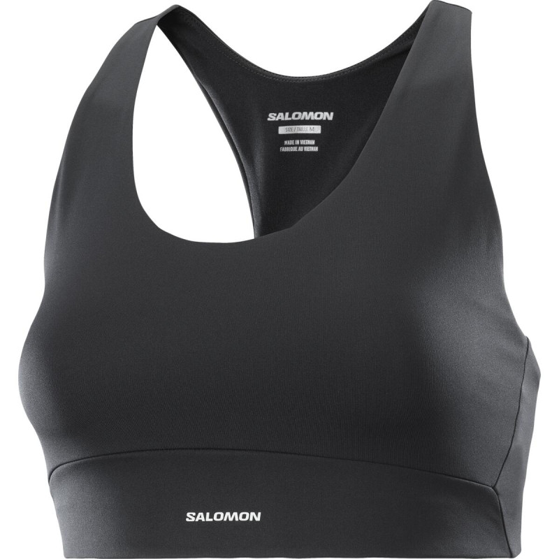 Športová podprsenka Salomon SHKout CORE BRA W DEEP BLACK