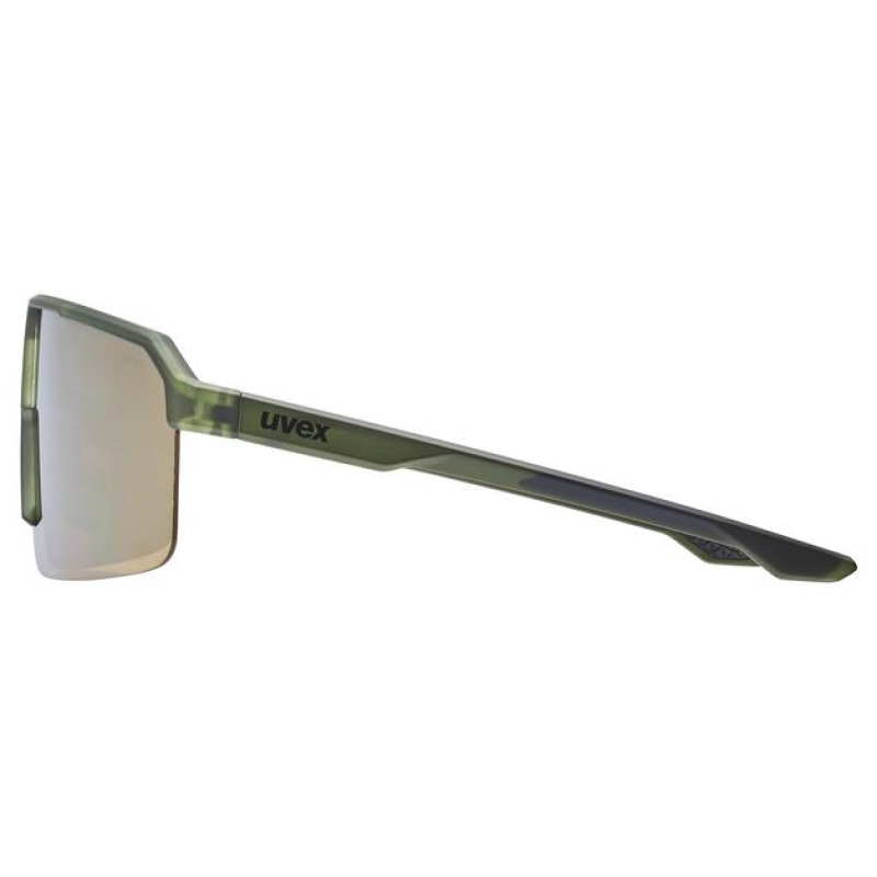 Slnečné okuliare UVEX RAMP OLIVE matt/mirror gold s3 4