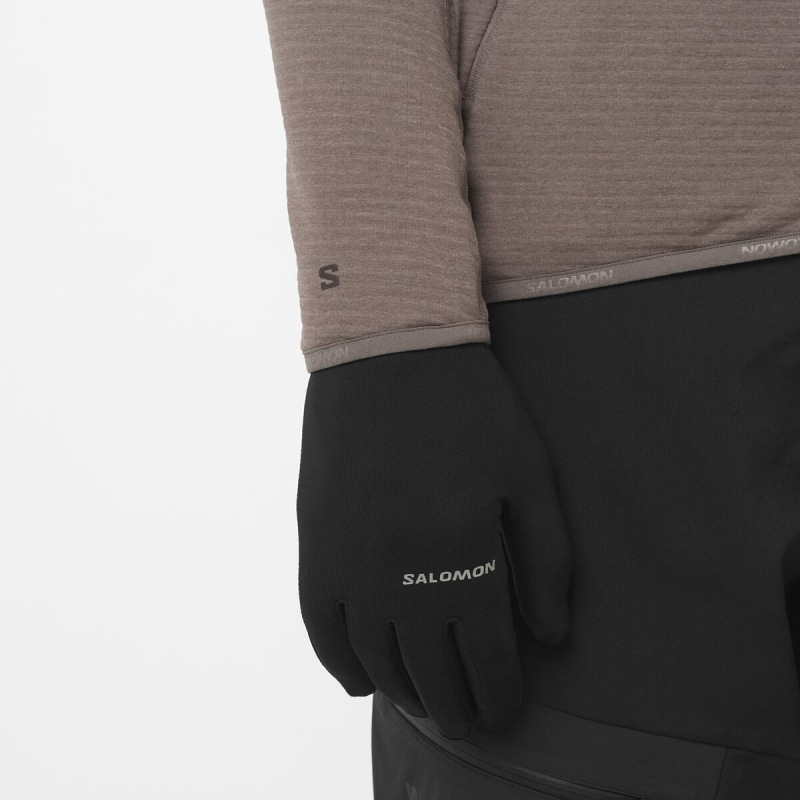 Pánska stredná vrstva Salomon SNTIAL LIGHTWARM FZ IRON 1