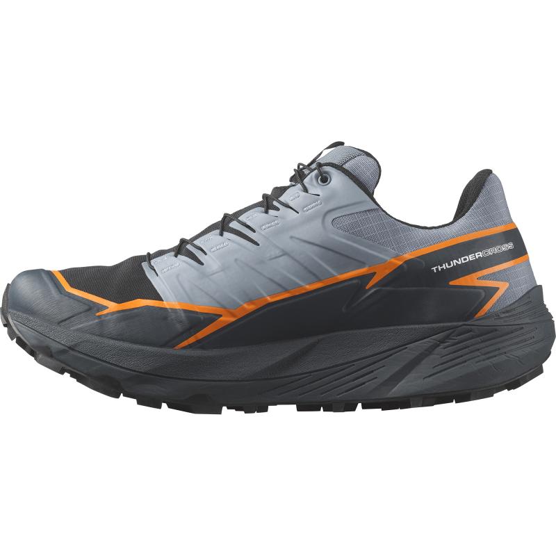 Pánska trailová obuv Salomon THUNDERCROSS GTX Flint Stone / Carbon / Orange Pepper