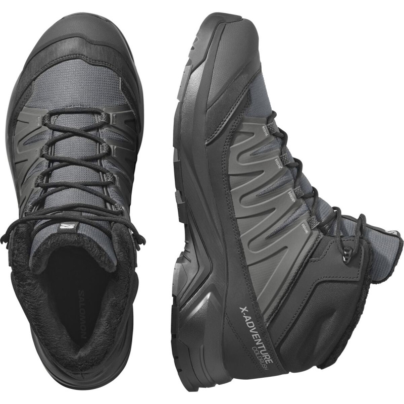 Pánska zimná obuv Salomon X-ADVENTURE COLDRUSH WP Asphalt / Black 5