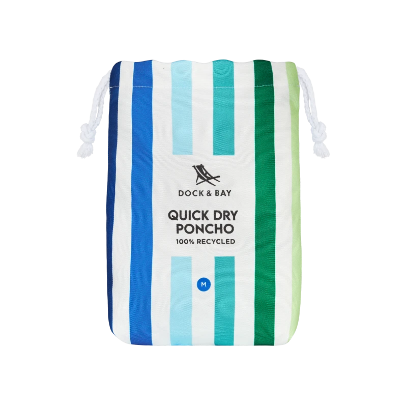 Dospelácke pončo Dock and Bay Quickdry Hooded Poncho - lazy river 2