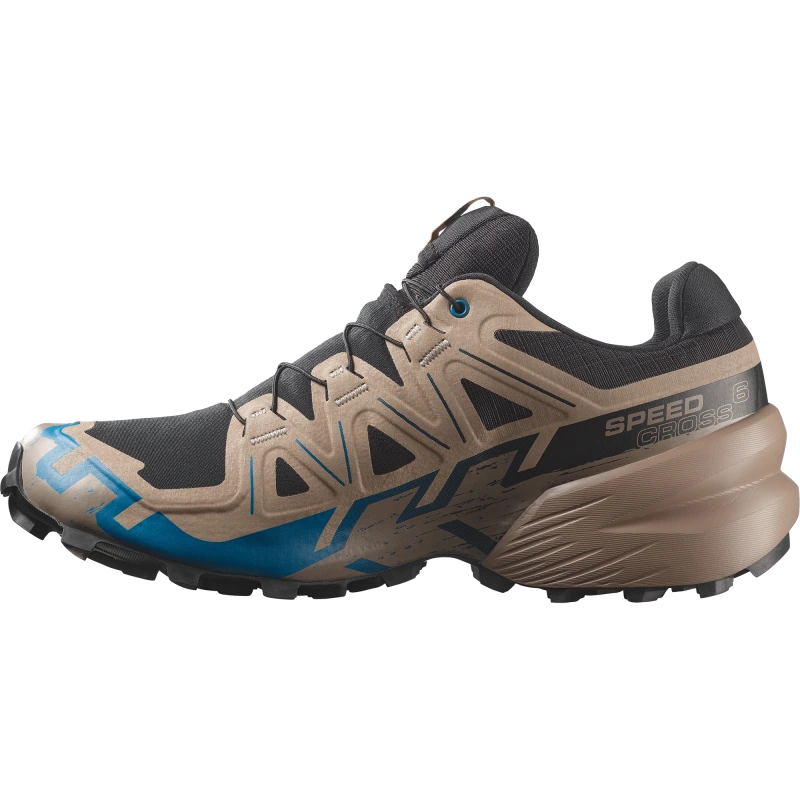 Pánska trailová obuv Salomon SPEEDCROSS 6 GTX Black / Desert Tan 4