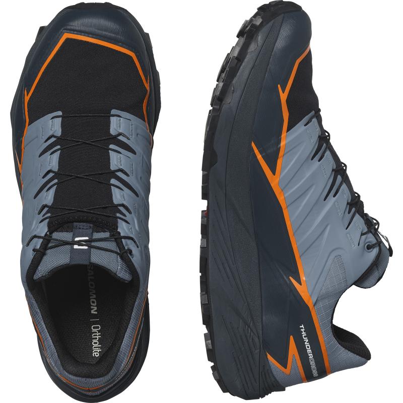 Pánska trailová obuv Salomon THUNDERCROSS GTX Flint Stone / Carbon / Orange Pepper