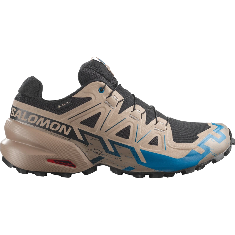 Pánska trailová obuv Salomon SPEEDCROSS 6 GTX Black / Desert Tan