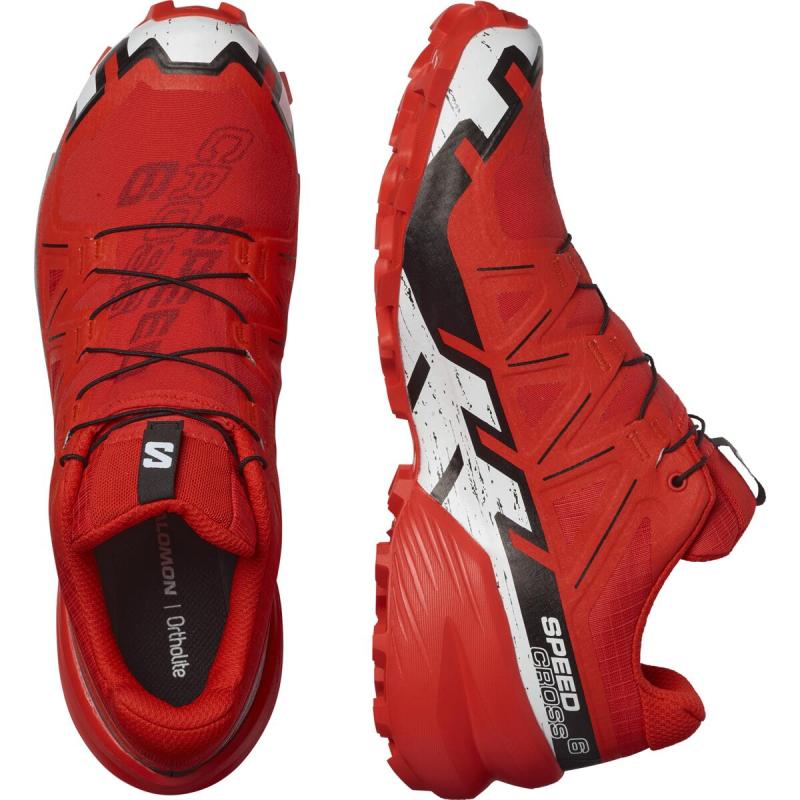 Pánska trailová obuv Salomon SPEEDCROSS 6 GTX Fiery Red / Black / White