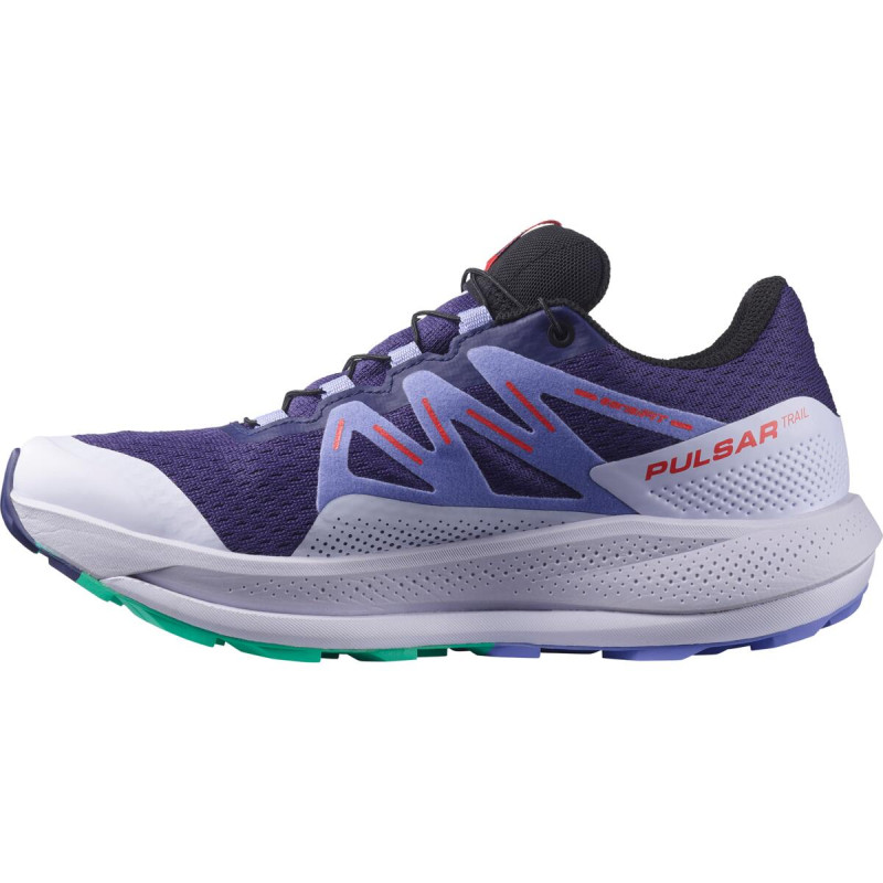 Dámska nepremokavá trailová bežecká obuv Salomon PULSAR TRAIL GTX W ASTRAL AURA/PURPLE 4