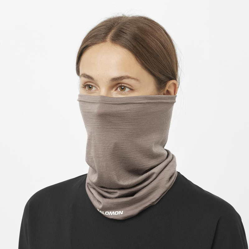 Nákrčník salomon MERINO NECK GAITER U IRON 1