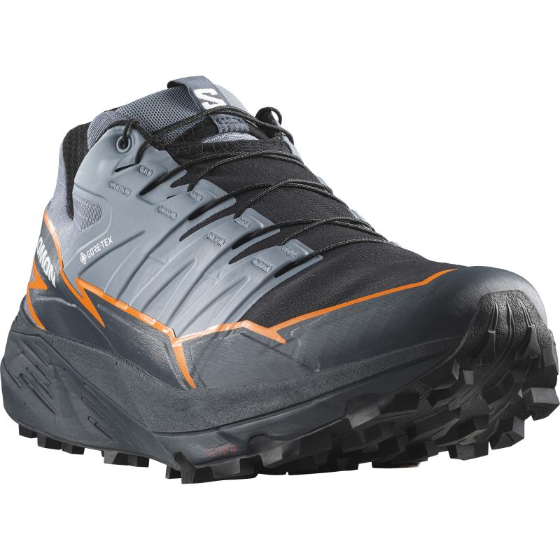 Pánska trailová obuv Salomon THUNDERCROSS GTX Flint Stone / Carbon / Orange Pepper