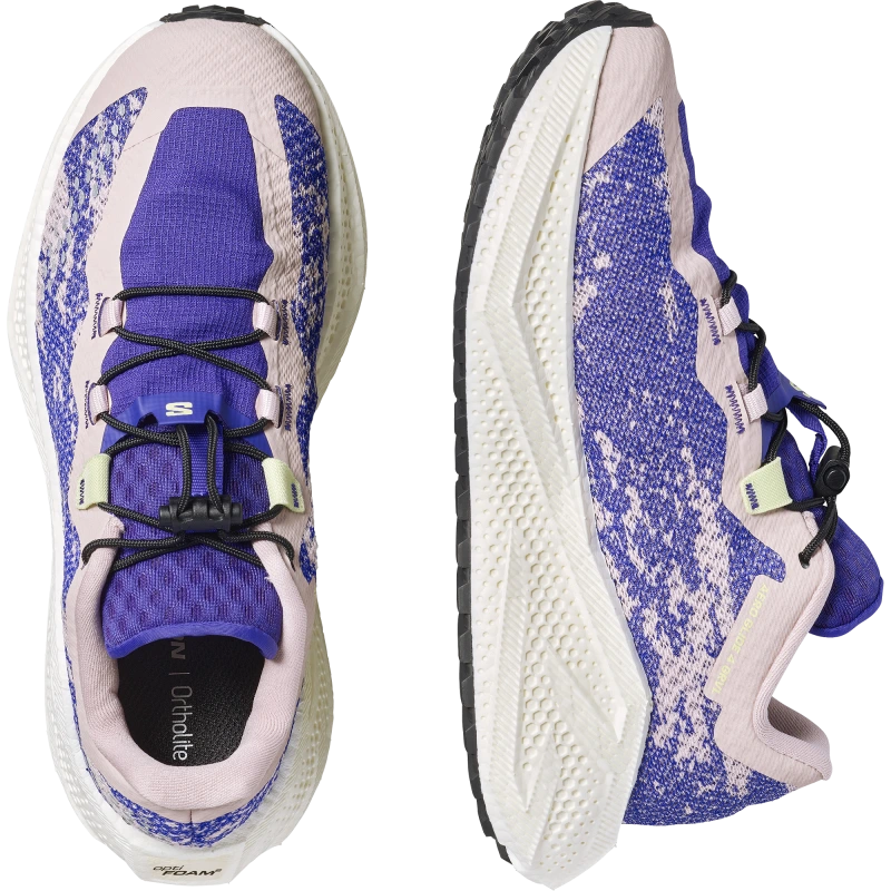 Dámska univerzálna bežecká obuv Salomon AERO GLIDE 4 GRVL W Shadow Gray / Deep Blue 5