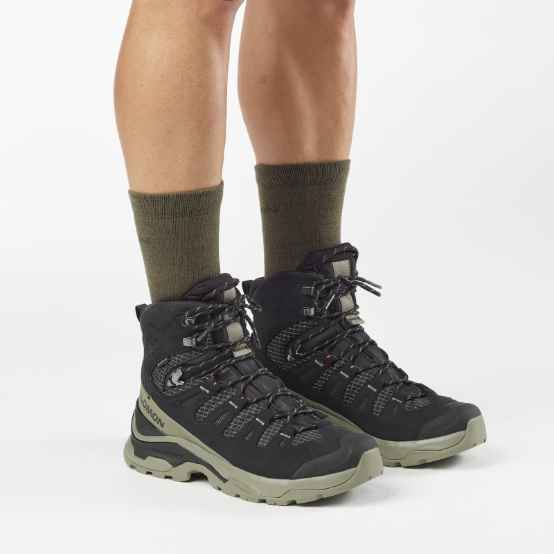 Pánska turistická obuv Salomon QUEST 5 GTX Black / Deep Lichen Green 6