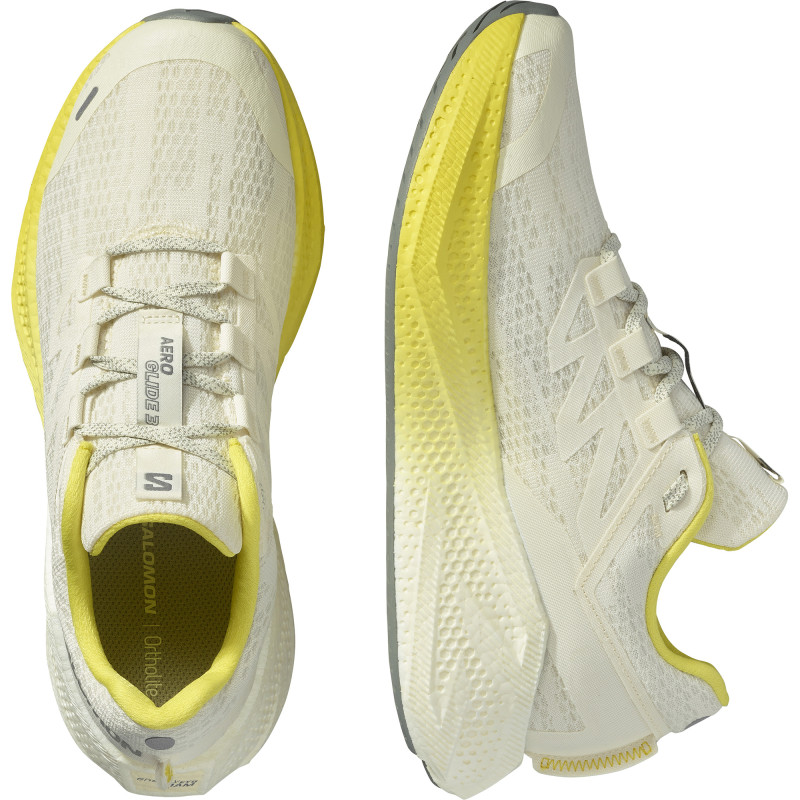 Cestná bežecká obuv Salomon AERO GLIDE 3 Vanila / Yellow / Sedsa 5