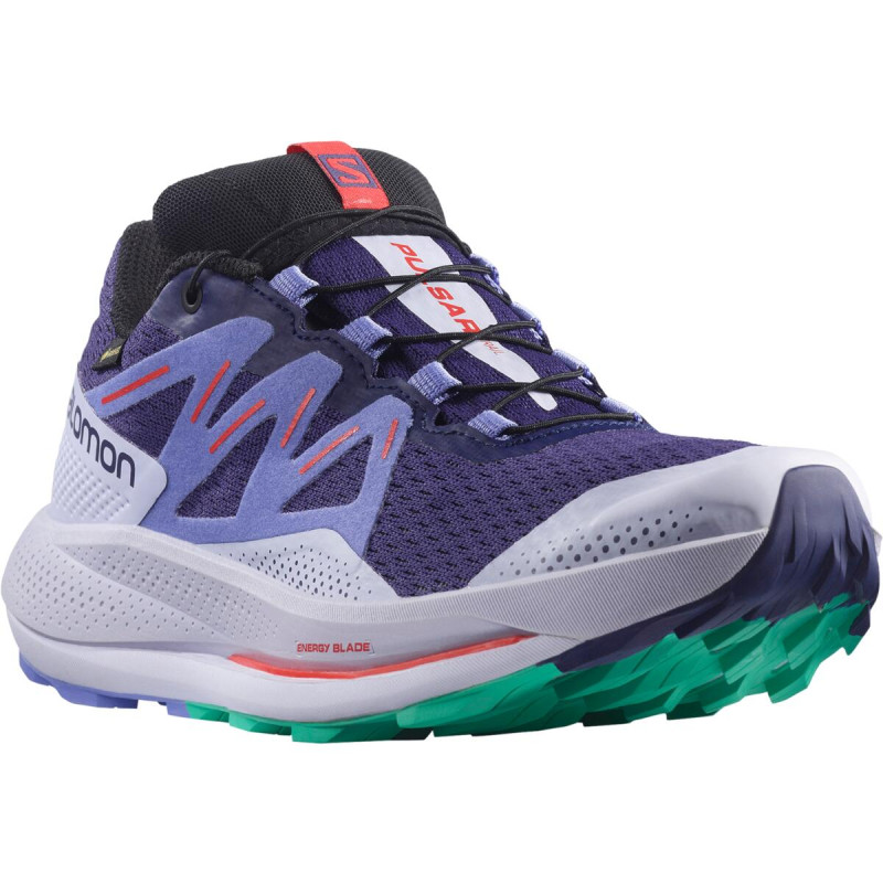 Dámska nepremokavá trailová bežecká obuv Salomon PULSAR TRAIL GTX W ASTRAL AURA/PURPLE 1