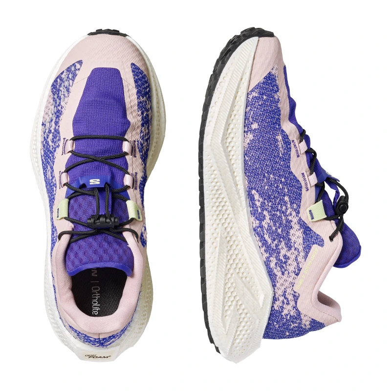 Dámska univerzálna bežecká obuv Salomon AERO GLIDE 4 GRVL W Shadow Gray/Deep Blue 1