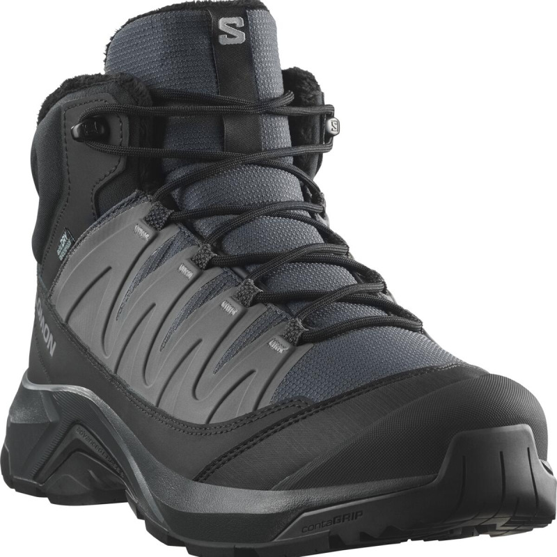 Pánska zimná obuv Salomon X-ADVENTURE COLDRUSH WP Asphalt / Black 1