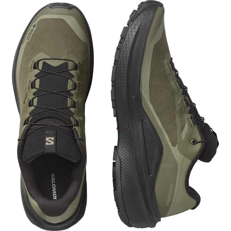 Nepremokavá pánska bežecká obuv Salomon GENESIS 2 GTX Grape Leaf / Black 5