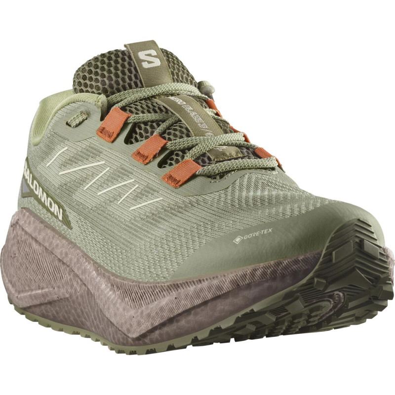 Pánska cestná bežecká obuv Salomon AERO BLAZE 3 GRVL GTX Tea / Iron / Burn 1