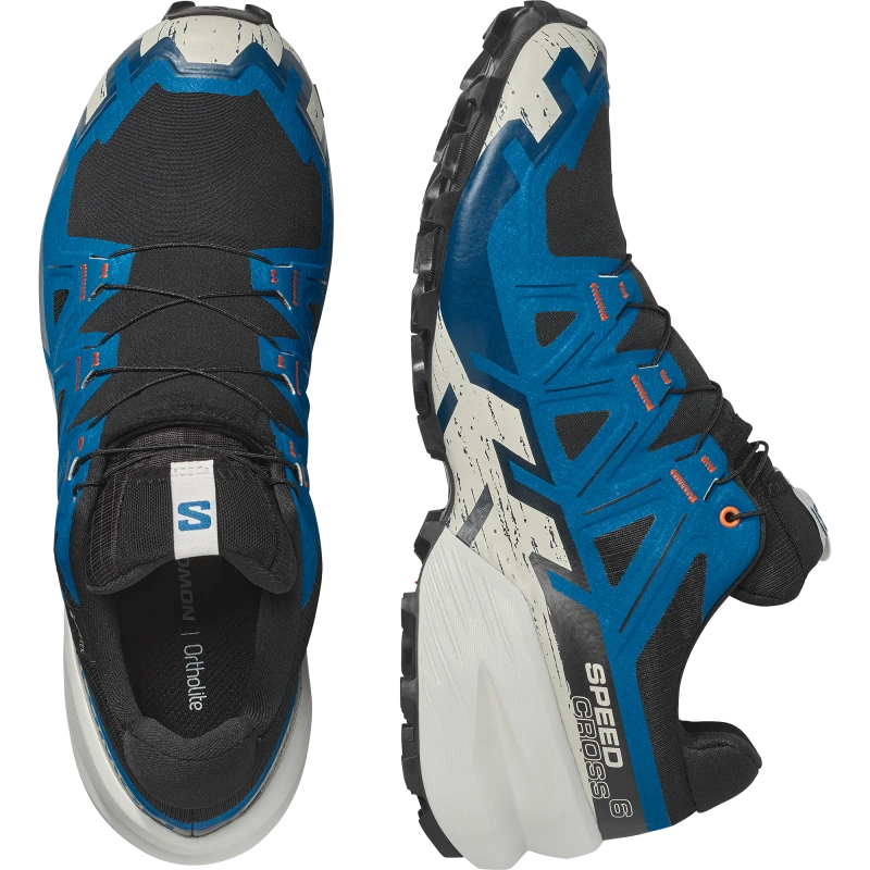 Pánska trailová obuv Salomon SPEEDCROSS 6 GTX Black / Mykonos Blue 5