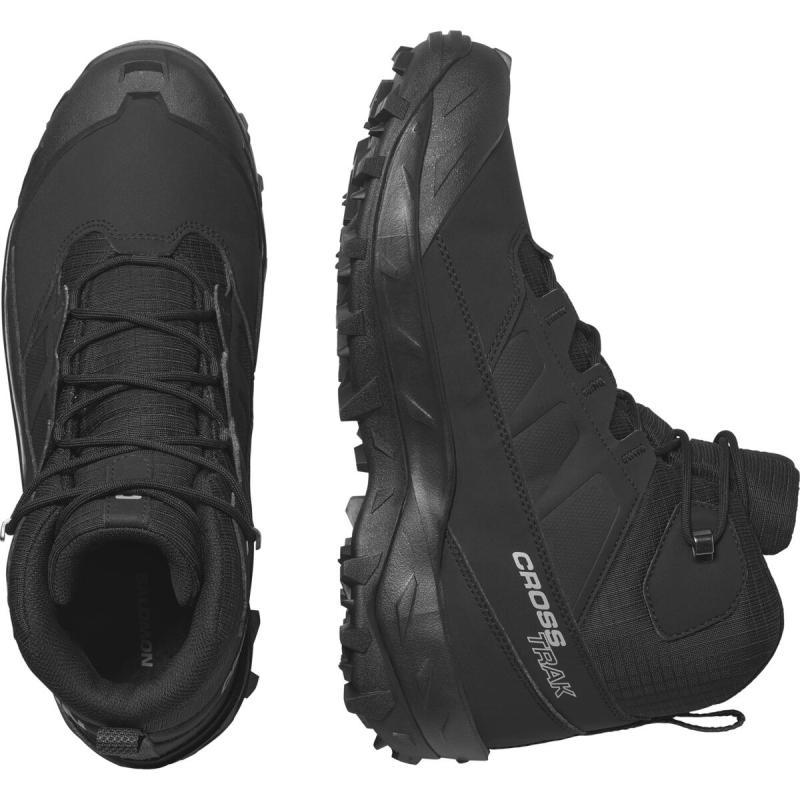 Pánska zimná obuv Salomon CROSSTRAK WP Black / Asphalt