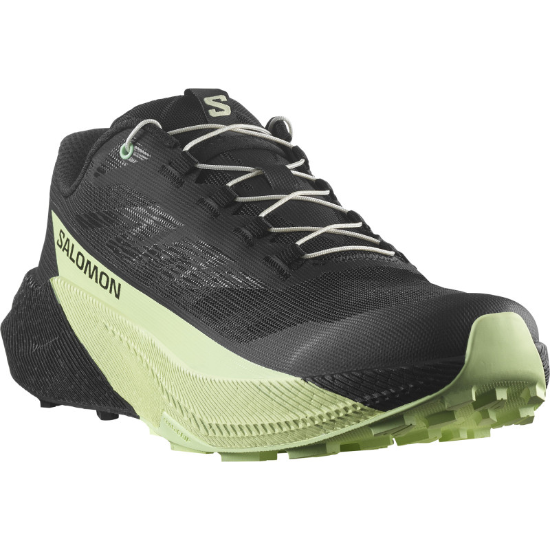 Pánska trailová bežecká obuv Salomon obuv PULSAR Black/Black/Patina Green 1