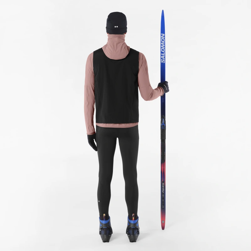 Pánske zateplené nohavice Salomon SHKout CORE WARM TIGHTS Deep Black 7