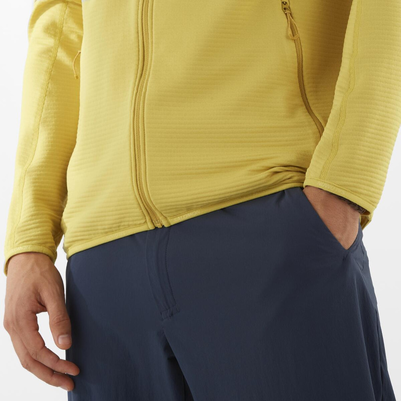 Pánska stredná vrstva Salomon SNTIAL LIGHTWARM FZ CRESS GREEN 4