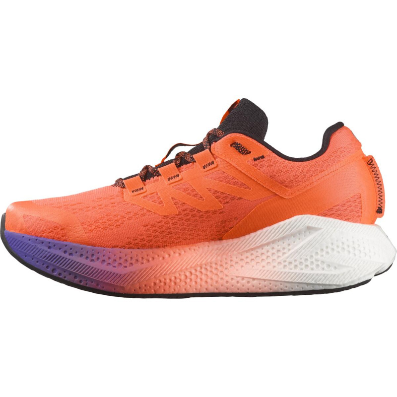 Cestná bežecká obuv Salomon AERO GLIDE 3 GRADIENT Neon F/Wht/Bl 4